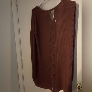 Burgundy red cardigan